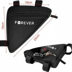 Beste Verkoop ❤️ Forever FB-100 - Outdoor Frame Fietstas 1l - Zwart ? -Kastoes winkel 550x538 10