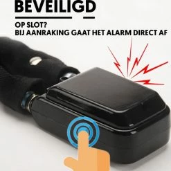 Uitgang ? PIXMY Video & Photo PIXMY - 2-in-1 Fietsslot 80cm Met Alarm - Fietsslot Ketting Cijferslot Kettingslot - Fietsalarm 110db - Scooteralarm Scooterslot ? -Kastoes winkel 550x538 11