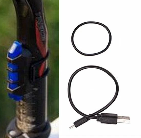 Beste deal ? Superdealer Fietsverlichting I Fietslicht I Fietslamp I Fiets Voorlicht I LED I USB Oplaadbaar I Blauw ? 2 Beste deal ? Superdealer Fietsverlichting I Fietslicht I Fietslamp I Fiets Voorlicht I LED I USB Oplaadbaar I Blauw ? - Afbeelding 2