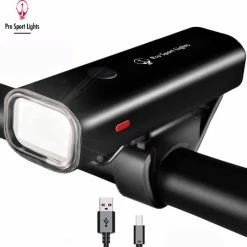 Korting ? Pro Sport Lights Fietsverlichting LED Micro USB Oplaadbaar - Voorlicht - 400 Lumen ? -Kastoes winkel 550x540 2
