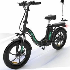 Top 10 ? HITWAY E-bike Elektrische Fiets 20" Vouwfiets Met Dikke Banden, 250W/36V/11,2Ah Accu, 35-90 Km, Offroad-mountainbike Met Shimano 7 Versnellingen, CityBike Voor Heren En Dames ? -Kastoes winkel 550x540 3