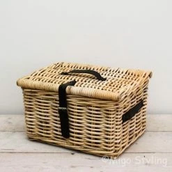 Nieuw ? Migo Styling Fietsmand - Met Deksel - Bakkersmand - 42x32xH23 - Riet - Rotan - Naturel - Leren Riempje ? -Kastoes winkel 550x546 11