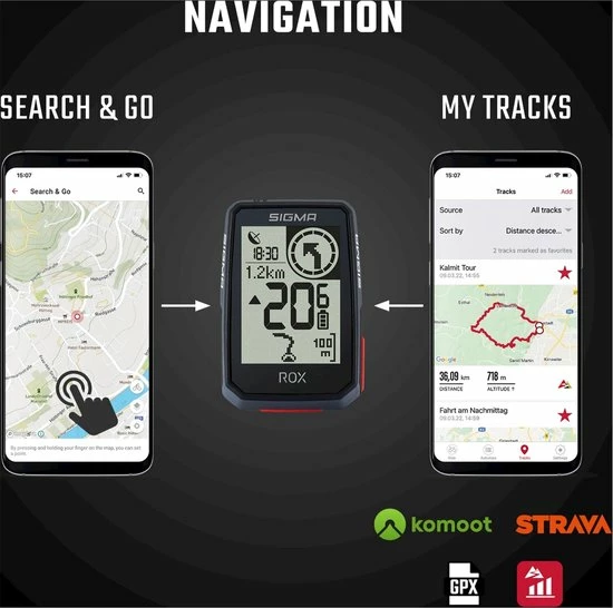 Korting ? SIGMA SPORT ROX 2.0 GPS Bike Computer - Top Mount Set, Zwart ✨ 15 Korting ? SIGMA SPORT ROX 2.0 GPS Bike Computer - Top Mount Set, Zwart ✨ - Afbeelding 15