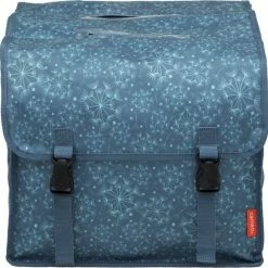 Uitgang ? New Looxs Dubbele Fietstas Cameo Double Bag 30 Liter 37 X 12.5 X 33 Cm (2x) - Tara Blue ⌛