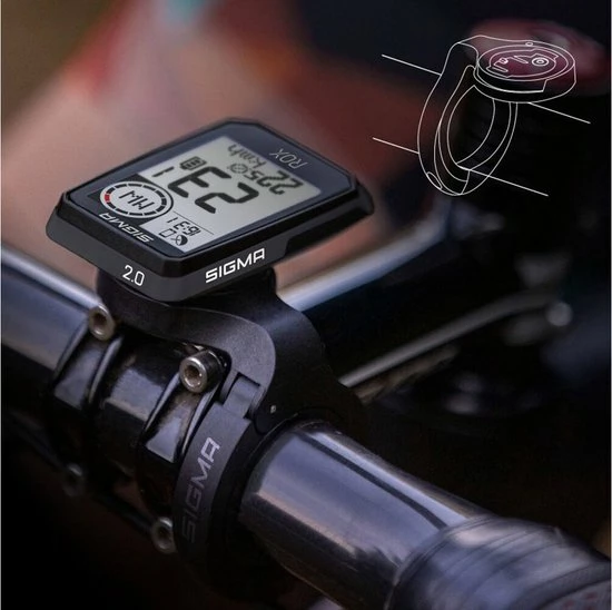 Korting ? SIGMA SPORT ROX 2.0 GPS Bike Computer - Top Mount Set, Zwart ✨ 13 Korting ? SIGMA SPORT ROX 2.0 GPS Bike Computer - Top Mount Set, Zwart ✨ - Afbeelding 13