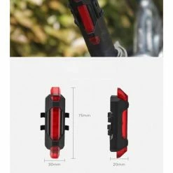 Kopen ? Eforyou Oplaadbare USB Fiets Verlichting Zadelpost - Rood ? -Kastoes winkel 550x550 112