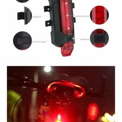 Kopen ? Eforyou Oplaadbare USB Fiets Verlichting Zadelpost - Rood ? -Kastoes winkel 550x550 117