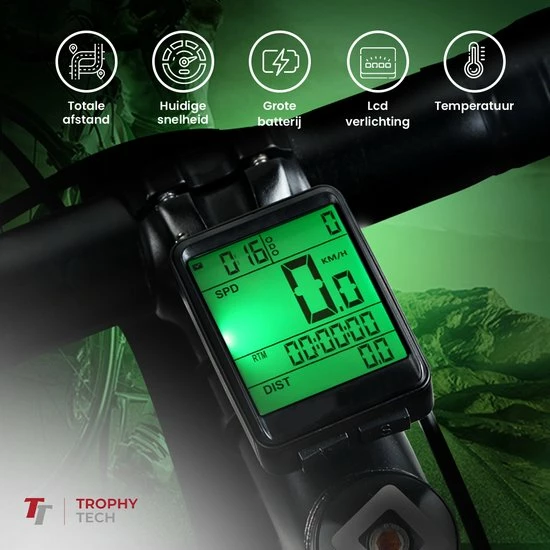 Coupon ? Trophy Tech Draadloze Fietscomputer - 17 Functies - NL Handleiding - Fietscomputer Draadloos Waterdicht - Extra Groot Scherm ? 2 Coupon ? Trophy Tech Draadloze Fietscomputer - 17 Functies - NL Handleiding - Fietscomputer Draadloos Waterdicht - Extra Groot Scherm ? - Afbeelding 2