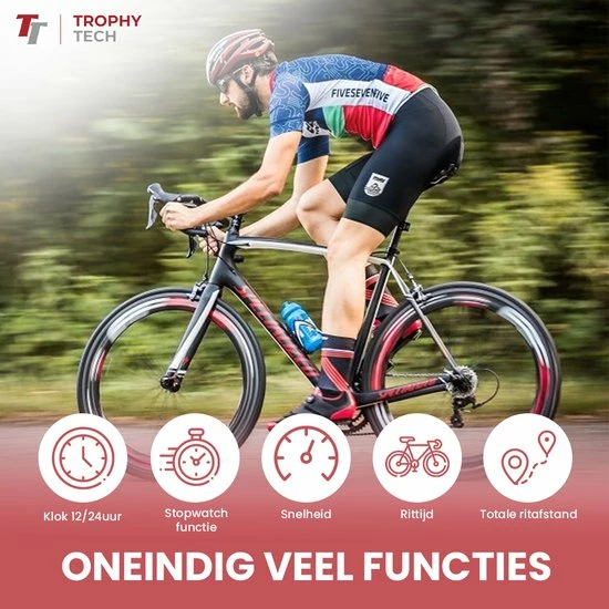 Coupon ? Trophy Tech Draadloze Fietscomputer - 17 Functies - NL Handleiding - Fietscomputer Draadloos Waterdicht - Extra Groot Scherm ? 3 Coupon ? Trophy Tech Draadloze Fietscomputer - 17 Functies - NL Handleiding - Fietscomputer Draadloos Waterdicht - Extra Groot Scherm ? - Afbeelding 3
