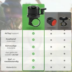 Beste Pirce ✨ Fubzz Airtag Bike Mount/Bel Compatibel Met Apple AirTag Fietsmontage Fietsbel Antidiefstal Tracering Zwart Montagegereedschap Fiets AppleAirtag AirTag Fiets ? 16 Beste Pirce ✨ Fubzz Airtag Bike Mount/Bel Compatibel Met Apple AirTag Fietsmontage Fietsbel Antidiefstal Tracering Zwart Montagegereedschap Fiets AppleAirtag AirTag Fiets ? -Kastoes winkel 550x550 195