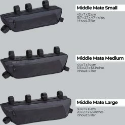 Top 10 ? BBB Cycling Middle Mate Frametas Fiets - Racefiets Tas Waterbestendig - Lichtgewicht Tasje - Zwart - Maat L - BSB-142 ? -Kastoes winkel 550x550 28