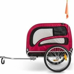 Groothandel ? DURAMAXX King Rex Hondenfietskar Rijwielaanhanger - 250 Liter - Van Dieren Tot 40 Kg - 16" Luchtbanden - Staal ? -Kastoes winkel 550x550 375