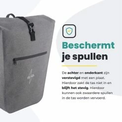 Promo ? Voltano Luxe E-bike Fietstas 28L Grijs Pakaftas Met Laptop Vak 100% Waterdicht - Met Gratis Schouderband ? 18 Promo ? Voltano Luxe E-bike Fietstas 28L Grijs Pakaftas Met Laptop Vak 100% Waterdicht - Met Gratis Schouderband ? -Kastoes winkel 550x550 391