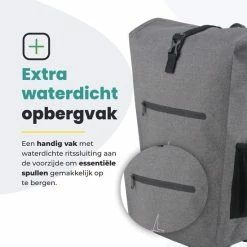 Promo ? Voltano Luxe E-bike Fietstas 28L Grijs Pakaftas Met Laptop Vak 100% Waterdicht - Met Gratis Schouderband ? 22 Promo ? Voltano Luxe E-bike Fietstas 28L Grijs Pakaftas Met Laptop Vak 100% Waterdicht - Met Gratis Schouderband ? -Kastoes winkel 550x550 395