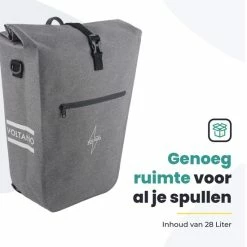 Promo ? Voltano Luxe E-bike Fietstas 28L Grijs Pakaftas Met Laptop Vak 100% Waterdicht - Met Gratis Schouderband ? 24 Promo ? Voltano Luxe E-bike Fietstas 28L Grijs Pakaftas Met Laptop Vak 100% Waterdicht - Met Gratis Schouderband ? -Kastoes winkel 550x550 397