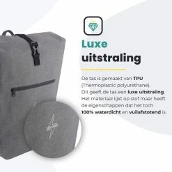 Promo ? Voltano Luxe E-bike Fietstas 28L Grijs Pakaftas Met Laptop Vak 100% Waterdicht - Met Gratis Schouderband ? 29 Promo ? Voltano Luxe E-bike Fietstas 28L Grijs Pakaftas Met Laptop Vak 100% Waterdicht - Met Gratis Schouderband ? -Kastoes winkel 550x550 402