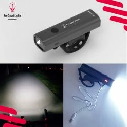 Korting ? Pro Sport Lights Fietsverlichting LED Micro USB Oplaadbaar - Voorlicht - 400 Lumen ? -Kastoes winkel 550x550 442