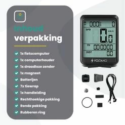 Flash-uitverkoop ✔️ Voltano Draadloze Fietscomputer 2.1 Inch – Zwart – 21 Functies – Waterdicht ? -Kastoes winkel 550x550 471