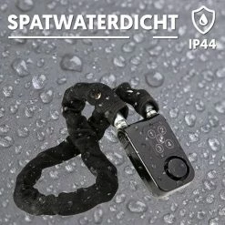 Uitgang ? PIXMY Video & Photo PIXMY - 2-in-1 Fietsslot 80cm Met Alarm - Fietsslot Ketting Cijferslot Kettingslot - Fietsalarm 110db - Scooteralarm Scooterslot ? -Kastoes winkel 550x550 504