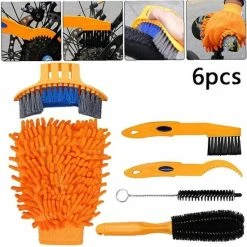 Top 10 ✔️ Merkloos Decopatent® 6 Delige Fiets Onderhoud Set - Fiets Schoonmaak Borstels - Ketting Reiniger - Frame Spons - Mtb - Racefiets - Ebike ? -Kastoes winkel 550x550 54