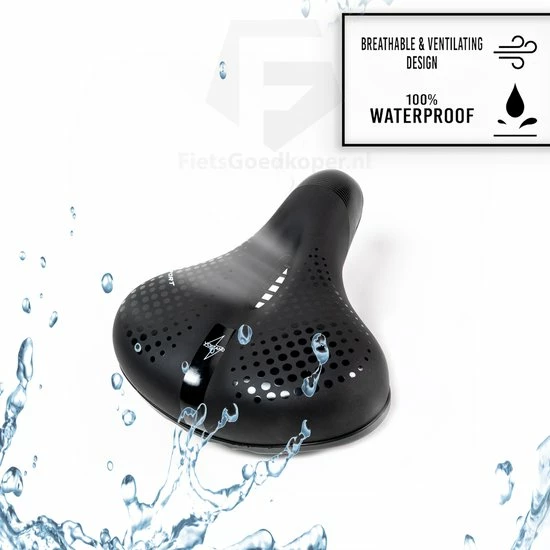 Coupon ? Voltano Pro Gel Fietszadel Met Uitsparing Zwart Unisex - Inclusief Zadelstrop - Ergonomisch Gevormd - Elastomeer Vering ? 2 Coupon ? Voltano Pro Gel Fietszadel Met Uitsparing Zwart Unisex - Inclusief Zadelstrop - Ergonomisch Gevormd - Elastomeer Vering ? - Afbeelding 2