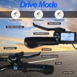 Flash-uitverkoop ? HITWAY 26 Inch E-bike, Elektrische Fiets Voor Heren En Dames, Pedelec Stadsfietsen, 250 W Motor, 36 V/11,2 Ah E-bike, Shimano 7 Versnellingen, 35-90 Km| Wit / Blauw ? -Kastoes winkel 550x550 586