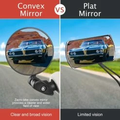 Groothandel ? Zacro 2 Pack Fietsspiegel Ebike- Fietsbel- Veiligheidsspiegel- 360 Verstelbare En Draaibare Fietsspiegel Universeel- Zwart ✔️ -Kastoes winkel 550x550 606
