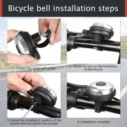 Groothandel ? Zacro 2 Pack Fietsspiegel Ebike- Fietsbel- Veiligheidsspiegel- 360 Verstelbare En Draaibare Fietsspiegel Universeel- Zwart ✔️ -Kastoes winkel 550x550 607