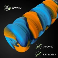 Beste Verkoop ? All Together Drinkfles - Opvouwbare Bidon - 500ml - Silicone - Oranje Blauw ? -Kastoes winkel 550x550 610