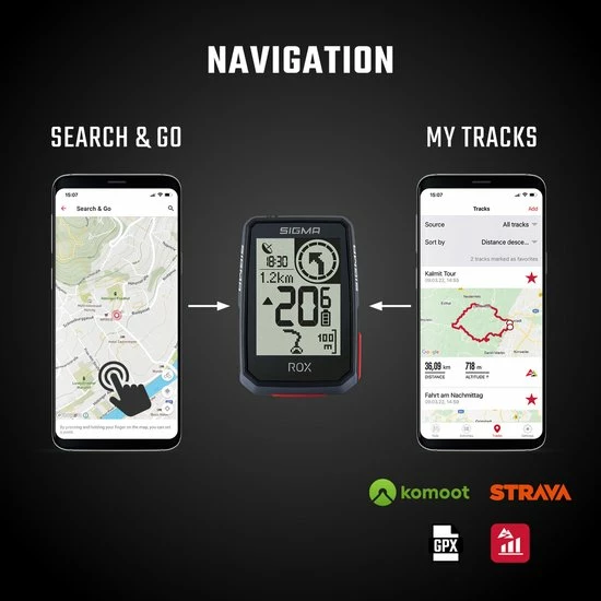 Korting ? SIGMA SPORT ROX 2.0 GPS Bike Computer - Top Mount Set, Zwart ✨ 9 Korting ? SIGMA SPORT ROX 2.0 GPS Bike Computer - Top Mount Set, Zwart ✨ - Afbeelding 9