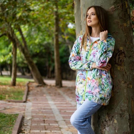 Beste Pirce ? BiggDesign Faces - Dames Regenjas Waterdicht - Regenpak - Maat M ? 6 Beste Pirce ? BiggDesign Faces - Dames Regenjas Waterdicht - Regenpak - Maat M ? - Afbeelding 6