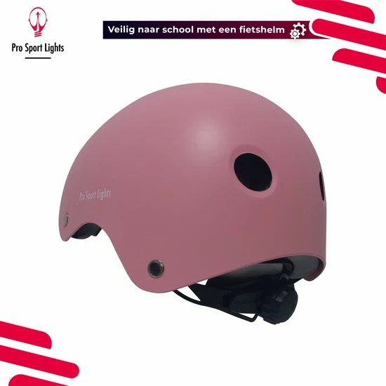 Goedkoop ? Kinderfietshelm Pro Sport Lights - Skate Fietshelm Voor Kinderen - Matt Roze Pink - Kinderhelm 53 - 60 Cm ? 9 Goedkoop ? Kinderfietshelm Pro Sport Lights - Skate Fietshelm Voor Kinderen - Matt Roze Pink - Kinderhelm 53 - 60 Cm ? - Afbeelding 9
