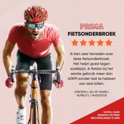 Promo ❤️ HOOFF Fietsondergoed Dames Heren Met Zeem - Fietsbroek - Wielerbroek - Fietsonderbroek - Wielrenbroek - Fietskleding - Rood/Zwart - Maat XL ⌛ -Kastoes winkel 550x550 743