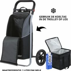 Begroting ? Shoppingcruiser 2 In 1 Boodschappentrolley Voor Achter De Fiets - Fietskar - Robuuste Boodschappenwagen - Allround Bagagekar ? -Kastoes winkel 550x551 1
