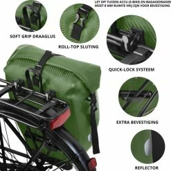 Beste Verkoop ✨ Dutch Mountains Enkele Fietstas | Sterke En 100% Waterdichte Fietstas En Schoudertas In 1 | 24 Liter | Groen ? 14 Beste Verkoop ✨ Dutch Mountains Enkele Fietstas | Sterke En 100% Waterdichte Fietstas En Schoudertas In 1 | 24 Liter | Groen ? -Kastoes winkel 550x551 3