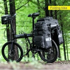 Coupon ? Fietstassen Dubbel 65L Waterdichte Tas Bagagedrager Fiets Rugzak Regenhoes UPGRADE Zwart - RHINOWALK - 3 In 1 Multifunctionele Fietstas ? -Kastoes winkel 550x552 7