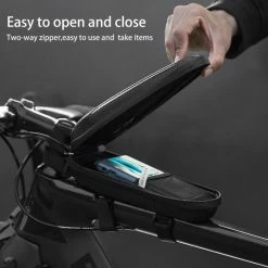 Begroting ? CoverMore Frametas Fiets - Waterdicht - Zadeltas Fiets - Stuurtas Fiets - Fietstas - Geschikt Voor Racefiets / Mountainbike - Met Opbergvakken - 1,2 Liter Opbergruimte ? -Kastoes winkel 550x561 5