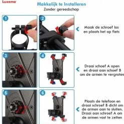 Gloednieuw ❤️ Luxema Telefoonhouder Fiets - Universeel - Telefoonhouder Motor - Telefoonhouder Scooter - 360 Graden Draaibaar- Smartphone & GSM Telefoon Fietshouder - IPhone - Samsung - Extra Stevig - Nieuwste Versie - Zwart - Topcadeau ? 8 Gloednieuw ❤️ Luxema Telefoonhouder Fiets - Universeel - Telefoonhouder Motor - Telefoonhouder Scooter - 360 Graden Draaibaar- Smartphone & GSM Telefoon Fietshouder - IPhone - Samsung - Extra Stevig - Nieuwste Versie - Zwart - Topcadeau ? -Kastoes winkel 550x564 5
