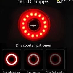 Beste Pirce ⭐ RSQUAD - Fietsverlichting USB Oplaadbaar - LED Achterlicht - Fietslicht - Rugzak LED Verlichting - Rond Achterlicht - Inclusief USB Kabel ? -Kastoes winkel 550x572 7