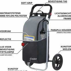 Kastoes winkel 35 Begroting ? Shoppingcruiser 2 In 1 Boodschappentrolley Voor Achter De Fiets - Fietskar - Robuuste Boodschappenwagen - Allround Bagagekar ?