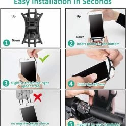 Goedkoop ? Opline Dovon Fiets Siliconen Stuurhouder Voor Mountainbike En Motorfiets - Geschikt Voor: IPhone 11 | Fietshouder | FIets Telefoon Houder | Steun | Houder Fiets Telefoon | Bike Holder ? -Kastoes winkel 550x585 1