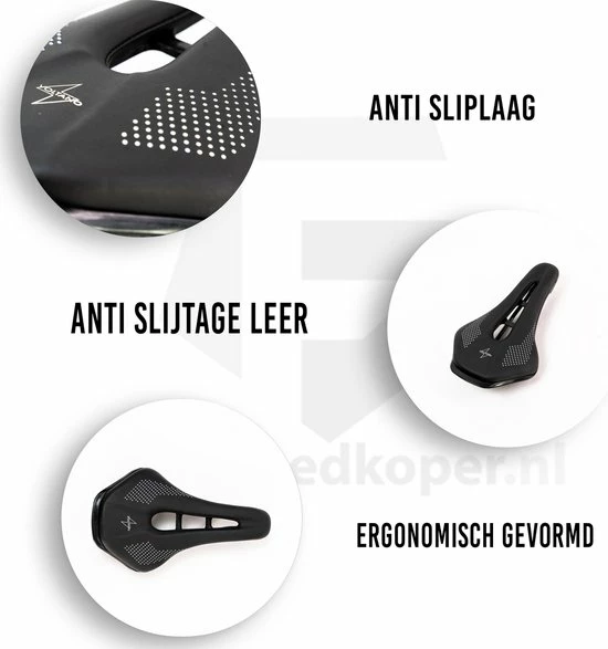 Top 10 ? Voltano MTB Mountainbike Fietszadel Unisex Zwart Met Uitsparing - 100% Waterdicht ? 6 Top 10 ? Voltano MTB Mountainbike Fietszadel Unisex Zwart Met Uitsparing - 100% Waterdicht ? - Afbeelding 6