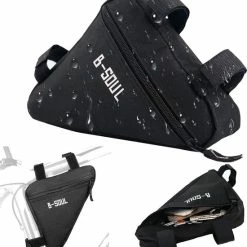 Beste Pirce ✔️ Merkloos Fiets Frame Tas - Driehoek Opbergtas - Frametas Racefiets - Fietstas Stuur / Zadel - Wielrennen - Fietsframe Opbergtas - Waterproof ? -Kastoes winkel 550x597