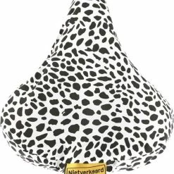 Begroting ❤️ Niet Verkeerd NietVerkeerd Zadeldek Polyestr 210D Waterproof - Animal Dots Wit/zwart ✨