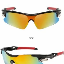 Nieuw ✔️ Garpex? Garpex Fietsbril - Sportbril - Polaroid Zonnebril - Zonnebril - Racefiets - Mountainbike - Motor - Zwart Frame Rode Lens ? -Kastoes winkel 550x694 2