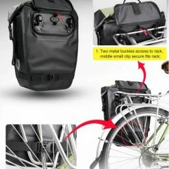 Beste Pirce ? RHINOWALK Fietstas - Rugzak - Rolltop - Schoudertas - Schooltas - Volledig Waterdicht 27L ?