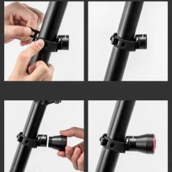 Nieuw ? Rockbros Slim Fiets Achterlicht, Automatische Rem Sensor, IPx6 Waterdicht LED, Via USB Opladen, Met Zadelbevestiging, Slimme Fietsverlichting ❤️ -Kastoes winkel 550x717