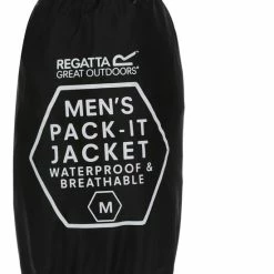 Beste Pirce ? Regatta Pack-It II Regenjas - Maat M - Mannen - Zwart ⌛ -Kastoes winkel 550x721 1