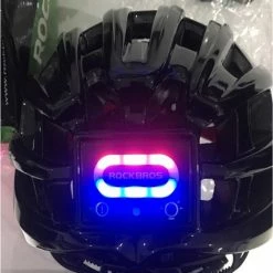 Aanbiedingen ? MTB Helm Met Verlichting | E-bike | Pro Fietshelm Met Verlichting | Licht Van Gewicht | Ingebouwde Led Lamp Als Voorlicht + Zijlicht En Achterlicht > Sport Lights, Blauw , Merk Rockbros ? -Kastoes winkel 550x725