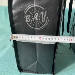 Korting ? BayNL- Waterdicht - Dubbele - Bisonyl - Fietstas- Reflectoren - Grijs En Rood – 34cmX16.2cmX32cm=35 Liter ? -Kastoes winkel 550x733 16